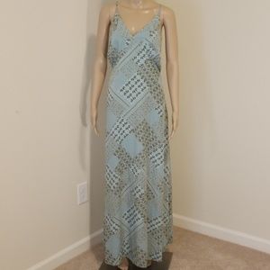 Lane Collection gree printel spaghetti strap dress